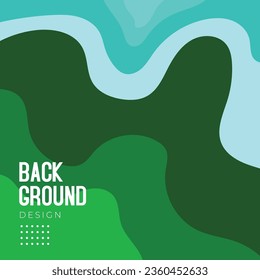 Abstract geometric pattern seamless background with Green colour palette