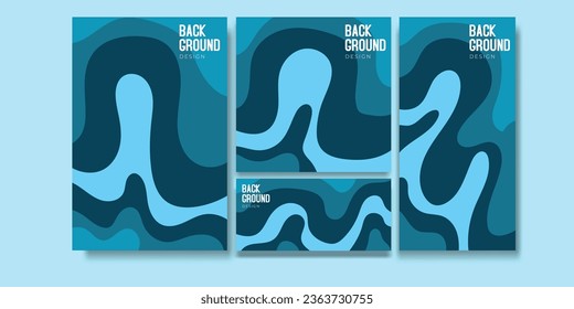 Abstract geometric pattern seamless background with Blue colour palette