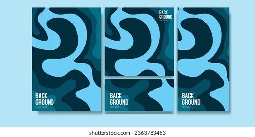 Abstract geometric pattern seamless background with Blue colour palette