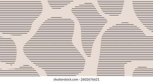 Abstract geometric pattern seamless background. Modern aesthetic shape for graphic design. Creative contemporary seamless line. Vector illustration