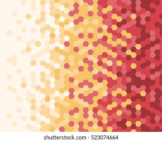 
Abstract geometric pattern. Seamless background. Light texture. Background of hexagons, color transitions