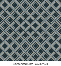 Abstract geometric pattern. A seamless background. Gray and blue texture.