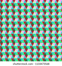 Abstract geometric pattern. Seamless decorative background. Stylish texture. Can be used for wallpaper, fabric, textile, clothing, paper, web. Vector illustration.