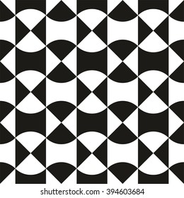 Abstract geometric pattern, seamless monochrome pattern