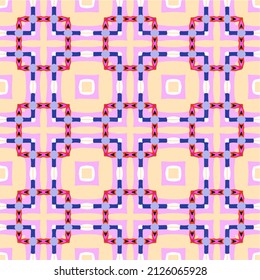 Abstraktes geometrisches Muster. Nahtlose pastellfarbene Vektorhintergrund. Gut geeignet zum Bedrucken von Bettstoffen