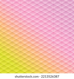 Abstract Geometric Pattern Seamless Purple Padded Background Texture | Yellow Padded Upholstery Buttoned Rhomb Seamless Pattern Background | Abstract Upholstery Green Leather Texture Sofa Background