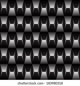 Abstract geometric pattern seamless in the pyramid shape. Spotted background