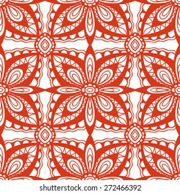 Abstract geometric pattern with seamless texture, tribal ethnic ornamental background. Vector illustration