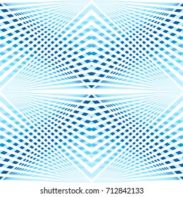 Abstract geometric pattern. Seamless texture blue tone and white color lines on light blue background vector.