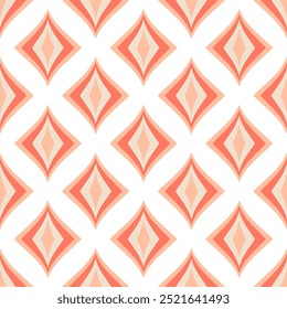 Abstract geometric pattern seamless and timeless classic summer orange.
