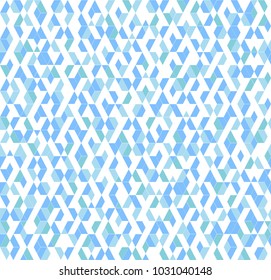 Abstract geometric pattern. A seamless vector background. White and blue ornament. Graphic modern pattern
