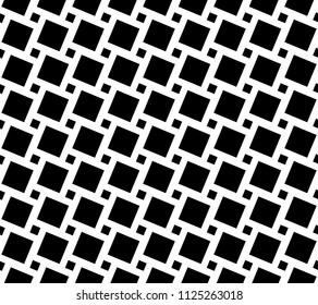 Abstract geometric pattern. Seamless vector background. White and black ornament. Graphic modern pattern. Simple lattice graphic design