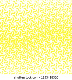 Abstract geometric pattern. A seamless vector background. White and yellow ornament. Graphic modern pattern. Simple lattice graphic design