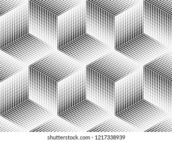 Abstract geometric pattern. A seamless vector background. White and black ornament. Graphic modern pattern. Simple lattice graphic design