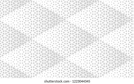 Abstract geometric pattern. Seamless vector background. White and grey halftone. Graphic modern pattern. Simple lattice graphic design.