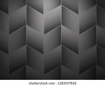 Abstract geometric pattern. Seamless vector background. Black halftone. Graphic modern pattern. Simple lattice graphic design