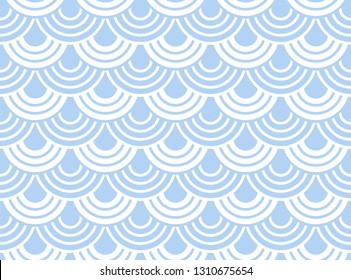 Abstract geometric pattern. A seamless vector background. White and blue ornament. Graphic modern pattern. Simple lattice graphic design