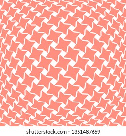 Abstract geometric pattern. Seamless vector background. White and pink halftone. Graphic modern pattern. Simple lattice graphic design