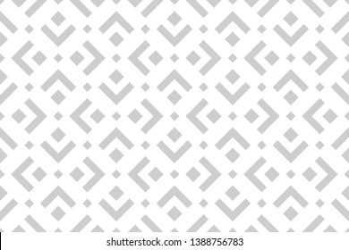 Abstract geometric pattern. A seamless vector background. White and grey ornament. Graphic modern pattern. Simple lattice graphic design.
