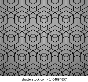 Abstract geometric pattern. A seamless vector background. Black ornament. Graphic modern pattern. Simple lattice graphic design