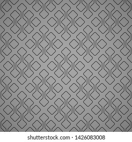 Abstract geometric pattern. A seamless vector background. Black and grey ornament. Graphic modern pattern. Simple lattice graphic design