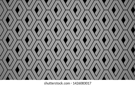 Abstract geometric pattern. A seamless vector background. Black ornament. Graphic modern pattern. Simple lattice graphic design