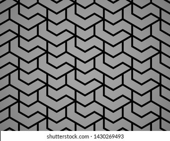 Abstract geometric pattern. A seamless vector background. Black ornament. Graphic modern pattern. Simple lattice graphic design