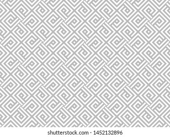 Abstract geometric pattern. A seamless vector background. White and grey ornament. Graphic modern pattern. Simple lattice graphic design.
