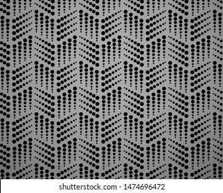 Abstract geometric pattern. A seamless vector background. Black and grey ornament. Graphic modern pattern. Simple lattice graphic design