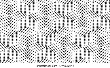  Abstraktes geometrisches Muster. Ein nahtloser Vektorhintergrund. Weiße und schwarze Ornamente. Grafisches modernes Muster. Einfache Gittergrafik-Gestaltung