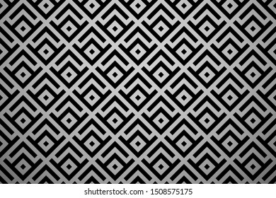 Abstract geometric pattern. A seamless vector background. Black and grey ornament. Graphic modern pattern. Simple lattice graphic design