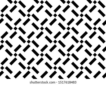 Abstract geometric pattern. A seamless vector background. White and black ornament. Graphic modern pattern. Simple lattice graphic design