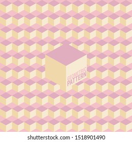 Abstract geometric pattern. A seamless vector background. This is a simple vector illustration with harmonious blend of retro and modern styles. The color can be changed if needed. Eps10 vector.