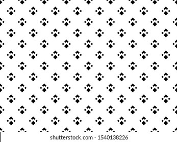 Abstract geometric pattern. A seamless vector background. White and black ornament. Graphic modern pattern. Simple lattice graphic design