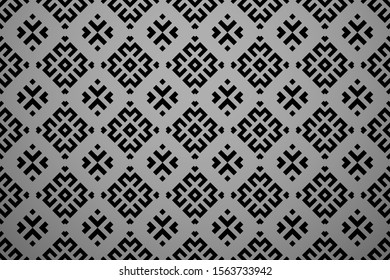 Abstract geometric pattern. A seamless vector background. Black ornament. Graphic modern pattern. Simple lattice graphic design