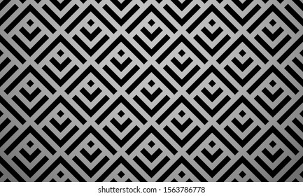 Abstract geometric pattern. A seamless vector background. Black ornament. Graphic modern pattern. Simple lattice graphic design