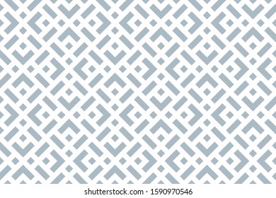 Abstract geometric pattern. A seamless vector background. White and blue ornament. Graphic modern pattern. Simple lattice graphic design