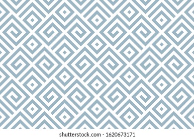 Abstract geometric pattern. A seamless vector background. White and blue ornament. Graphic modern pattern. Simple lattice graphic design