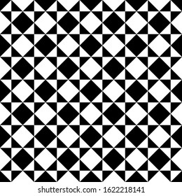 Abstract geometric pattern. A seamless vector background. White and black ornament. Simple lattice graphic design