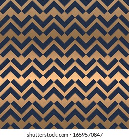Abstract geometric pattern. A seamless vector background. gold and blue ornament. Graphic modern pattern. Simple lattice graphic design.