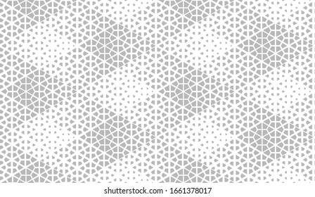 Abstract geometric pattern. Seamless vector background. White and grey halftone. Graphic modern pattern. Simple lattice graphic design.