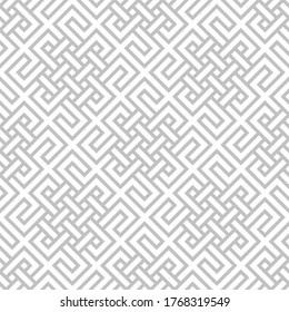 Abstract geometric pattern. A seamless vector background. White and gray ornament. Graphic modern pattern. Simple lattice graphic design.