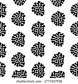 Abstract geometric pattern seamless vector Black and white texture