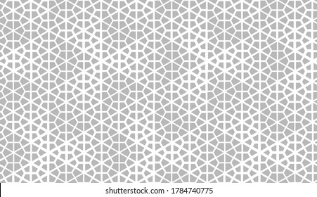 Abstract geometric pattern. A seamless vector background. White and gray ornament. Graphic modern pattern. Simple lattice graphic design.