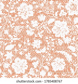 Abstract geometric pattern. A seamless vector background. orange and white ornament. Graphic modern pattern. Simple lattice graphic design