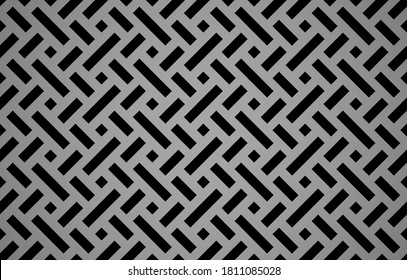 Abstract geometric pattern. A seamless vector background. Black and gray ornament. Graphic modern pattern. Simple lattice graphic design