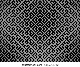 Abstract geometric pattern. A seamless vector background. Black and gray ornament. Graphic modern pattern. Simple lattice graphic design