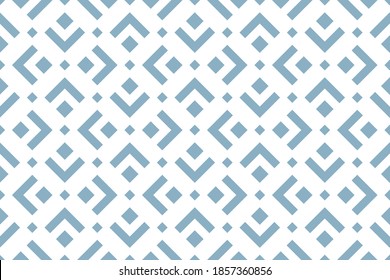Abstract geometric pattern. A seamless vector background. White and blue ornament. Graphic modern pattern. Simple lattice graphic design