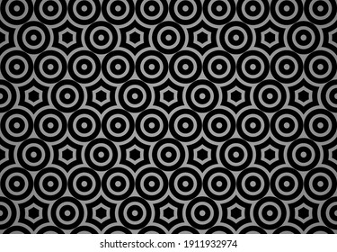Abstract geometric pattern. A seamless vector background. Black and gray ornament. Graphic modern pattern. Simple lattice graphic design