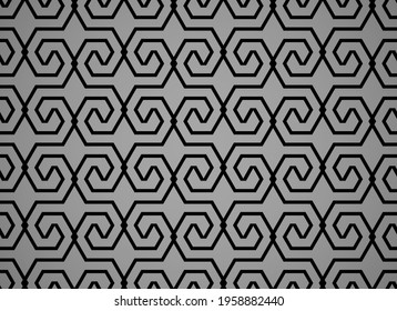 Abstract geometric pattern. A seamless vector background. Black and gray ornament. Graphic modern pattern. Simple lattice graphic design